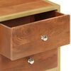 vidaXL Bedside Cabinet Brown Solid Mango Wood Medium Storage