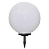 vidaXL Garden Lamp Set of 2 White glossy ball, black tube