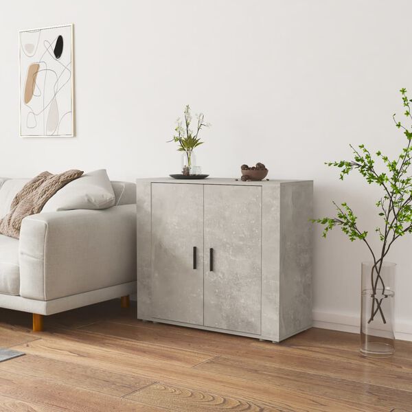 vidaXL Sideboard Concrete Grey Engineered Wood Medium Sideboard
