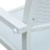 vidaXL Garden Chair Set of 4 White Plastic Standard Light Weight
