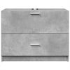 vidaXL Sink Cabinet Concrete Grey Engineered Wood 30.7x14.6x23.2 in