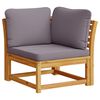 vidaXL 7 Piece Patio Lounge Set with Cushions Solid Wood Acacia