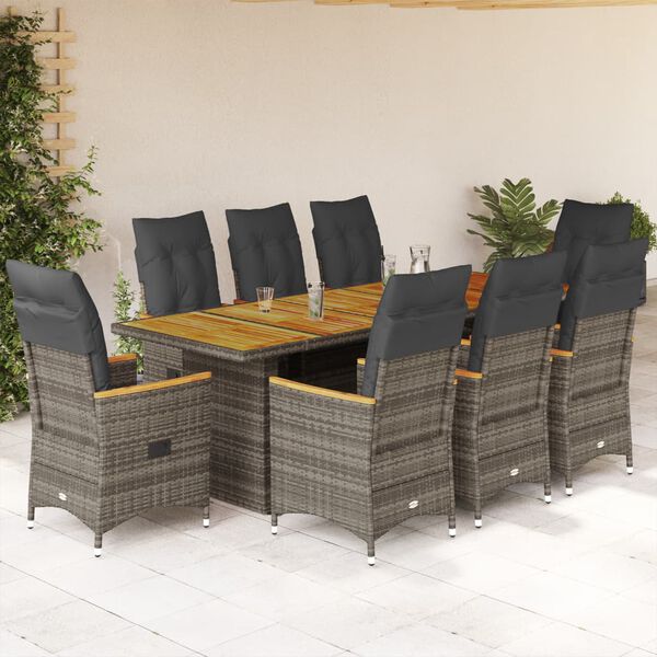 vidaXL Bistro Set Grey