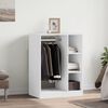 vidaXL Wardrobe White 30.3"x18.9"x40.2" Engineered Wood