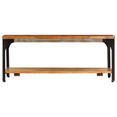 vidaXL Coffee Table with Shelf 39.4"x23.6"x13.8" Solid Reclaimed Wood