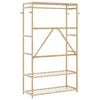 vidaXL Clothes Rack Bamboo Bamboo with varnished finish Large