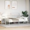 vidaXL Daybed Frame with Headboard White 31.5" x 78.7" Steel