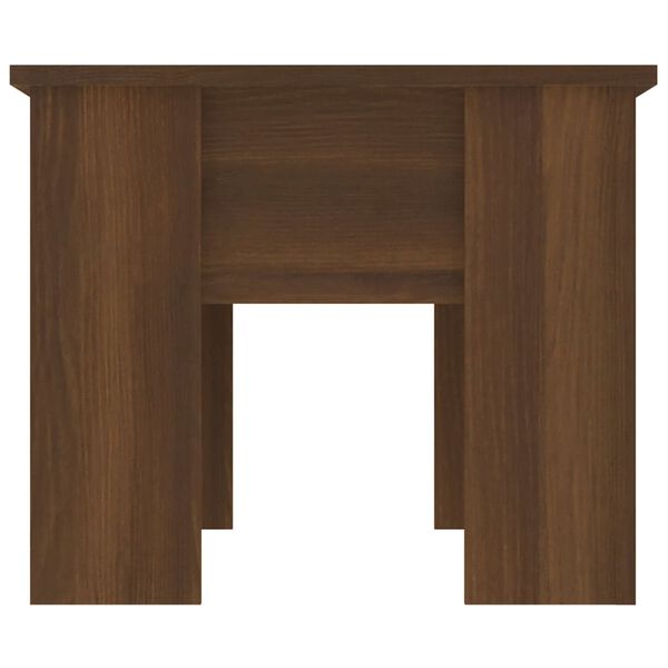 vidaXL Coffee Table Brown Oak Engineered Wood Medium Adjustable Armrests