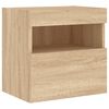 vidaXL TV Wall Cabinet Sonoma oak Engineered wood Small Storage