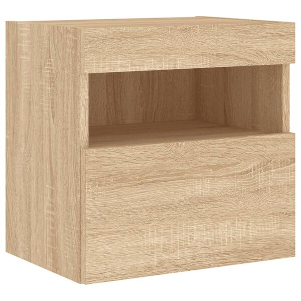 vidaXL TV Wall Cabinet Sonoma oak Engineered wood Small Storage