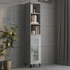vidaXL Wall Cabinet Grey Sonoma Engineered wood 12.8x13.6x35.4 in