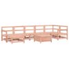 vidaXL Garden Sofa Set Reddish-brown Solid Douglas Fir wood Large