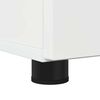 vidaXL Bathroom Cabinet High Gloss White 23.62 x 13.78 x 31.50 in