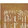 vidaXL Garden Gate 39.4x78.7" Corten Steel Bamboo Design