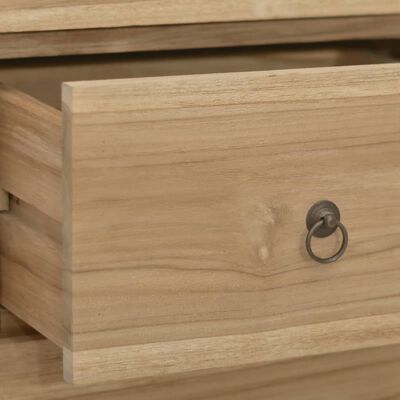 vidaXL Chest of Drawers 21.7"x11.8"x35.4" Solid Wood Teak