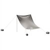 vidaXL Beach Canopy with Sand Anchors Grey 84.3x92.9"