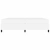 vidaXL Bed Frame with Mattress White 78.74 x 78.74 in Fabric