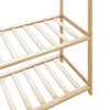 vidaXL Clothes Rack Bamboo Bamboo with varnished finish Large