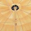 vidaXL Beach Parasol Natural Polypropylene, Polyester, Powder-Coated Steel