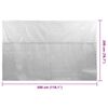 vidaXL Pool Cover Gray Thick PE film with air chambers 118.1 x 78.7 in