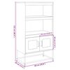 vidaXL Highboard Pink Cold-rolled steel Mid-sized Highboard