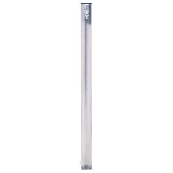 vidaXL Water Column Silver Stainless Steel, Polypropylene 31.5 in Column