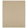 vidaXL Jersey Fitted Sheet Taupe 100% Cotton 63x78.7 in Bedding