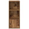 vidaXL Bookcase Old Wood Engineered Wood 30.3 in Bookcase Rectangular