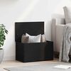 vidaXL Storage Box Black Oak 23.62 x 13.78 x 13.78 in Engineered Wood