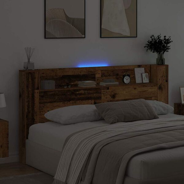 vidaXL Headboard Old Wood 78.74 x 5.91 x 40.75 in Engineered Wood