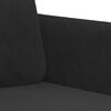 vidaXL Sofa Set Black Velvet (100% polyester), Metal, Textilene, Plywood