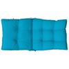 vidaXL Lowback Chair Cushion Set of 2 Light blue
