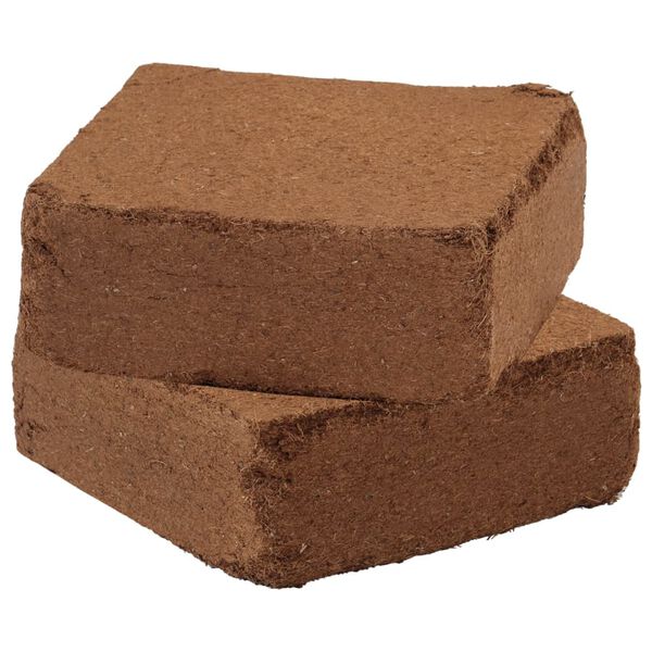 vidaXL Coconut Coir Block Set of 5 Natural Coconut coir Medium
