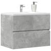 vidaXL Bathroom Cabinet Concrete Grey 23.6x15.2x17.7" Engineered Wood