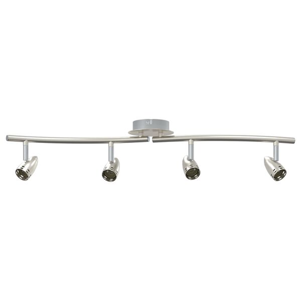 vidaXL Ceiling Spotlight Matt nickel 58.5 x 15 x 12 cm Steel