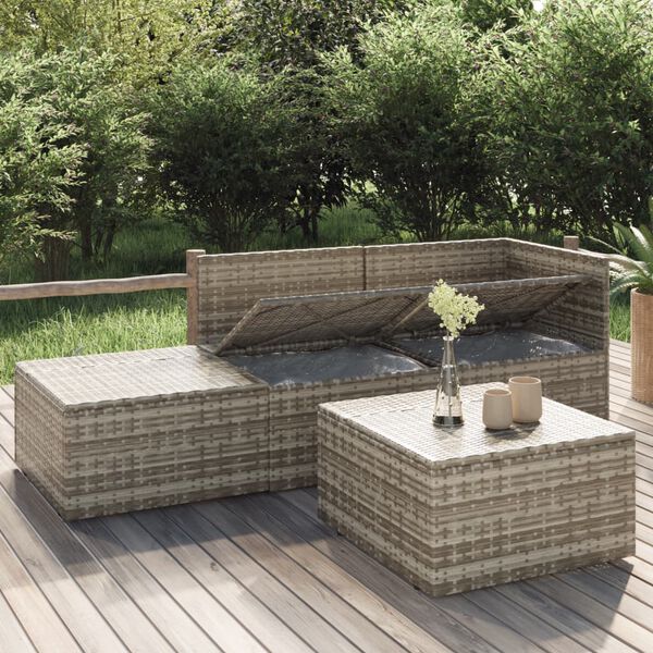 vidaXL Garden Lounge Set Gray