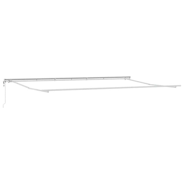 vidaXL Awning Manual White 236.2" x 118.1" Metal