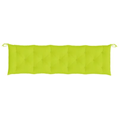 vidaXL Garden Bench Cushions 2pcs Bright Green 70.9"x19.7"x2.8" Oxford Fabric