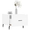 vidaXL Coffee Table Set of 2 White Engineered wood, Iron Small