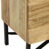 vidaXL Sideboard Brown Solid Mango Wood, Steel 23.6 x 13.8 x 29.5 in