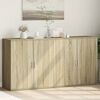 vidaXL Sideboard Sonoma oak Engineered wood 31.1 x 15.0 x 31.5 in