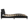 vidaXL Bed Frame Black Velvet, Metal, Solid pine wood, Plywood King Size