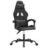 vidaXL Gaming Chair Black Faux Leather