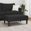 vidaXL Footstool Black Velvet (100% polyester), plywood Compact Durable