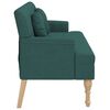 vidaXL Bench Dark Green Fabric (100% polyester) Medium Bench