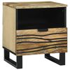 vidaXL Bedside Cabinet with Drawer Brown 15.75 x 12.99 x 18.11 in