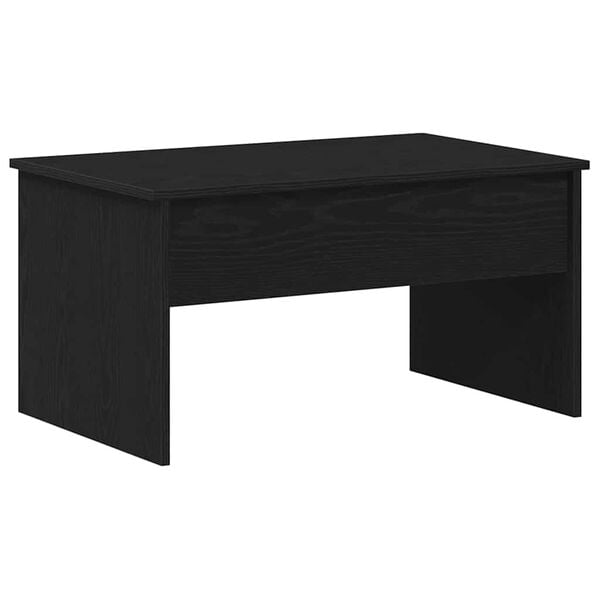 vidaXL Coffee Table Black Oak 31.50 x 19.88 x 16.34 in Engineered Wood