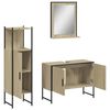 vidaXL Bathroom Cabinet Set Sonoma Oak