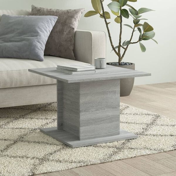vidaXL Coffee Table Grey Sonoma Engineered Wood Medium Coffee Table