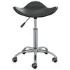 vidaXL Office Chair Black Faux leather, Chrome steel Adjustable